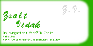 zsolt vidak business card